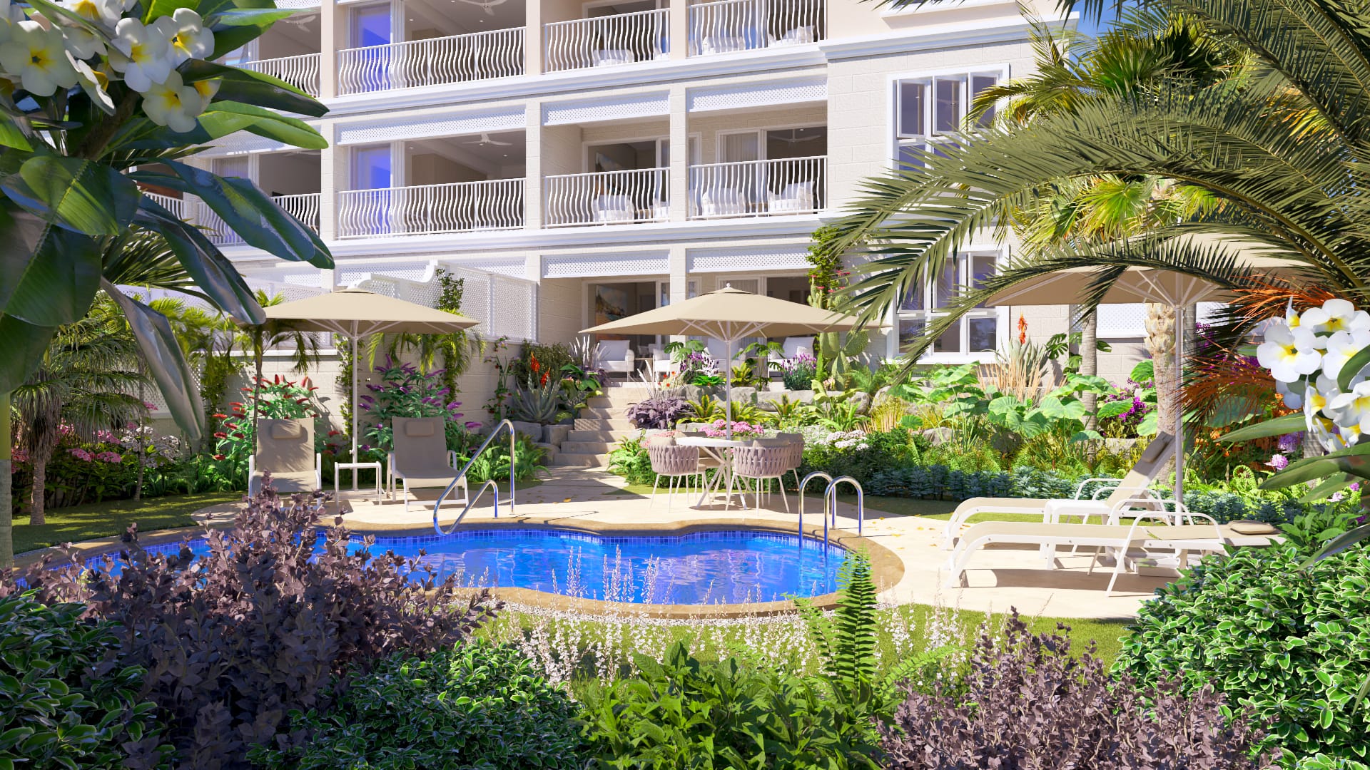 2 Bed Garden Pool