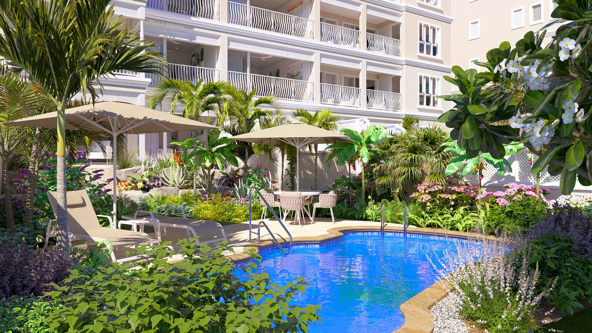 One Bedroom Garden Exterior v2