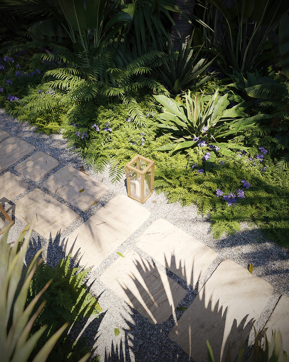 2023.12.20 CG Barbados path closeup with candle LR