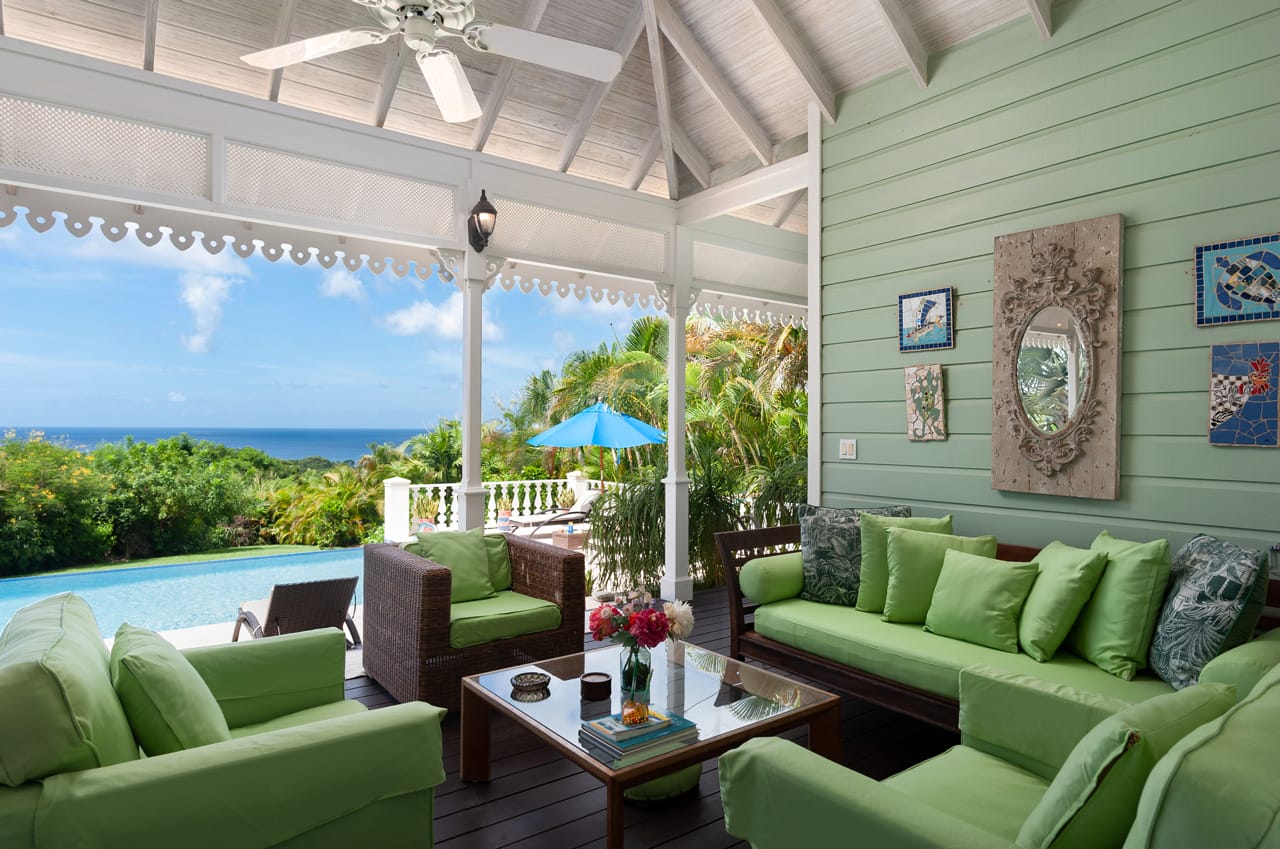 Lounge area on patio
