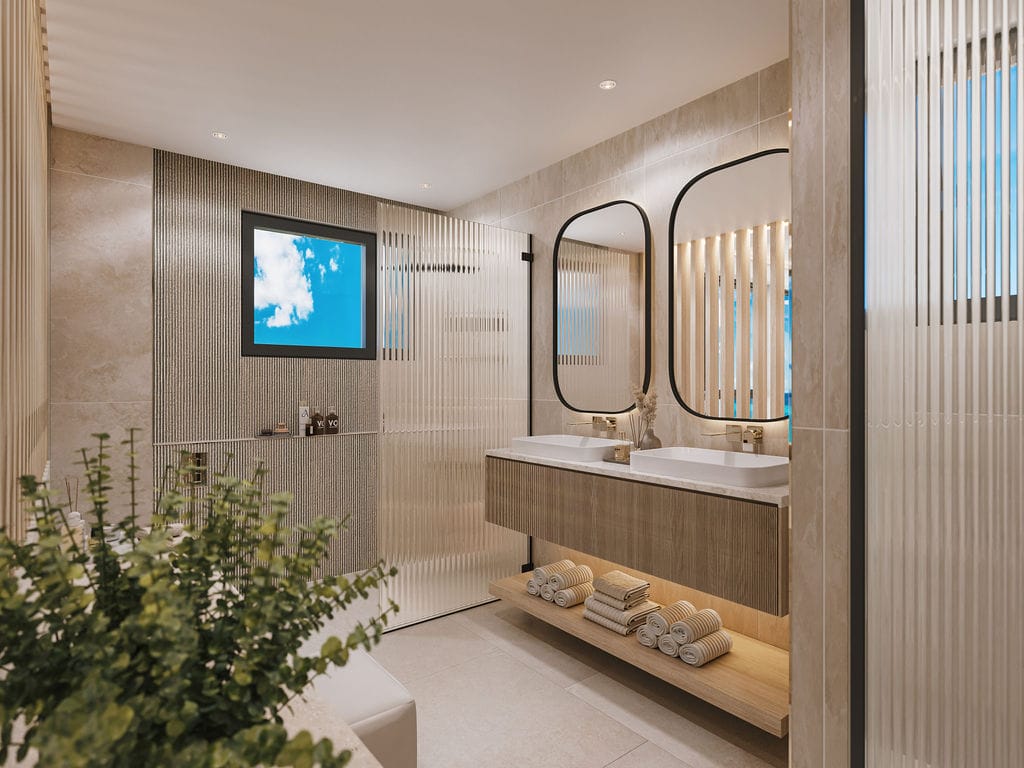 Bijou Unit 1 Primary Bedroom En Suite CGI