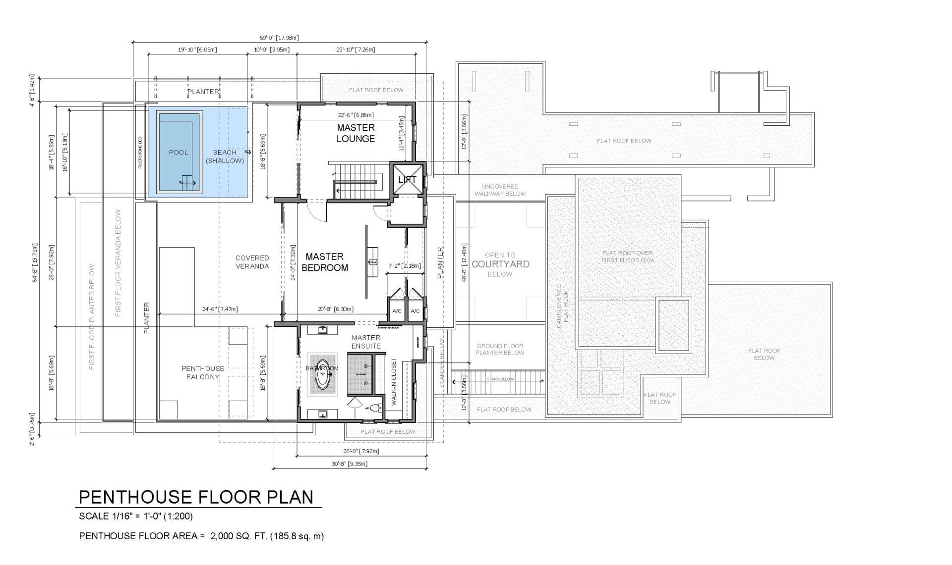 Sweet Beach Villa PENTHOUSE Plan
